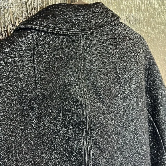 Ba&Sh Blue Volupia Coat - Navy Crinkle Shiny - Size 1 (small) - Picture 9 of 10